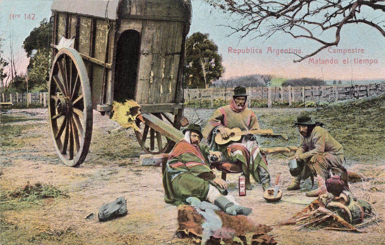 Matiando del Tiempo, Argentina, kolem roku 1910 (pohlednice) od Unbekannter Künstler
