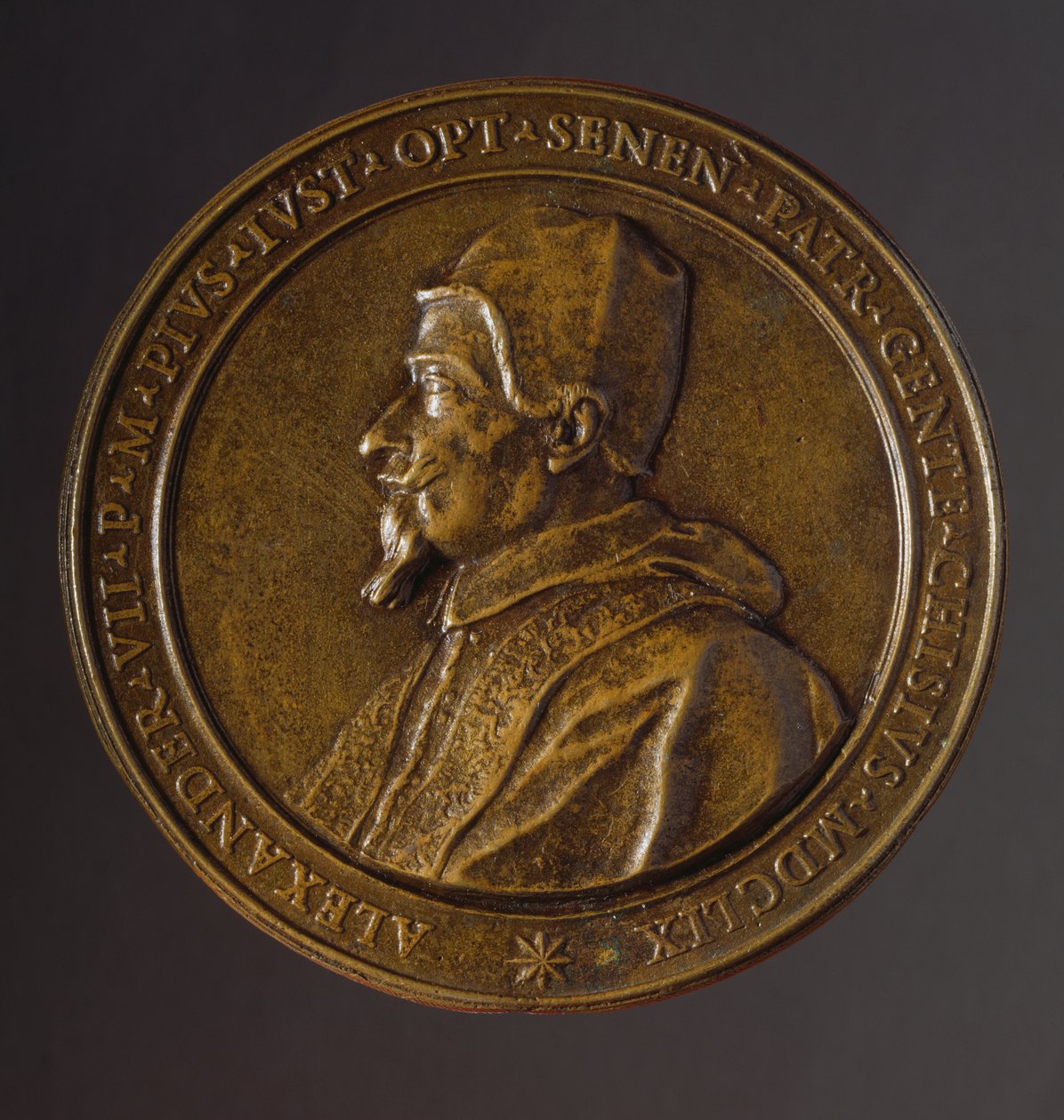 Medaile připomínající mor zachvátil Řím v letech 1656-1657 od Benjamin Baud