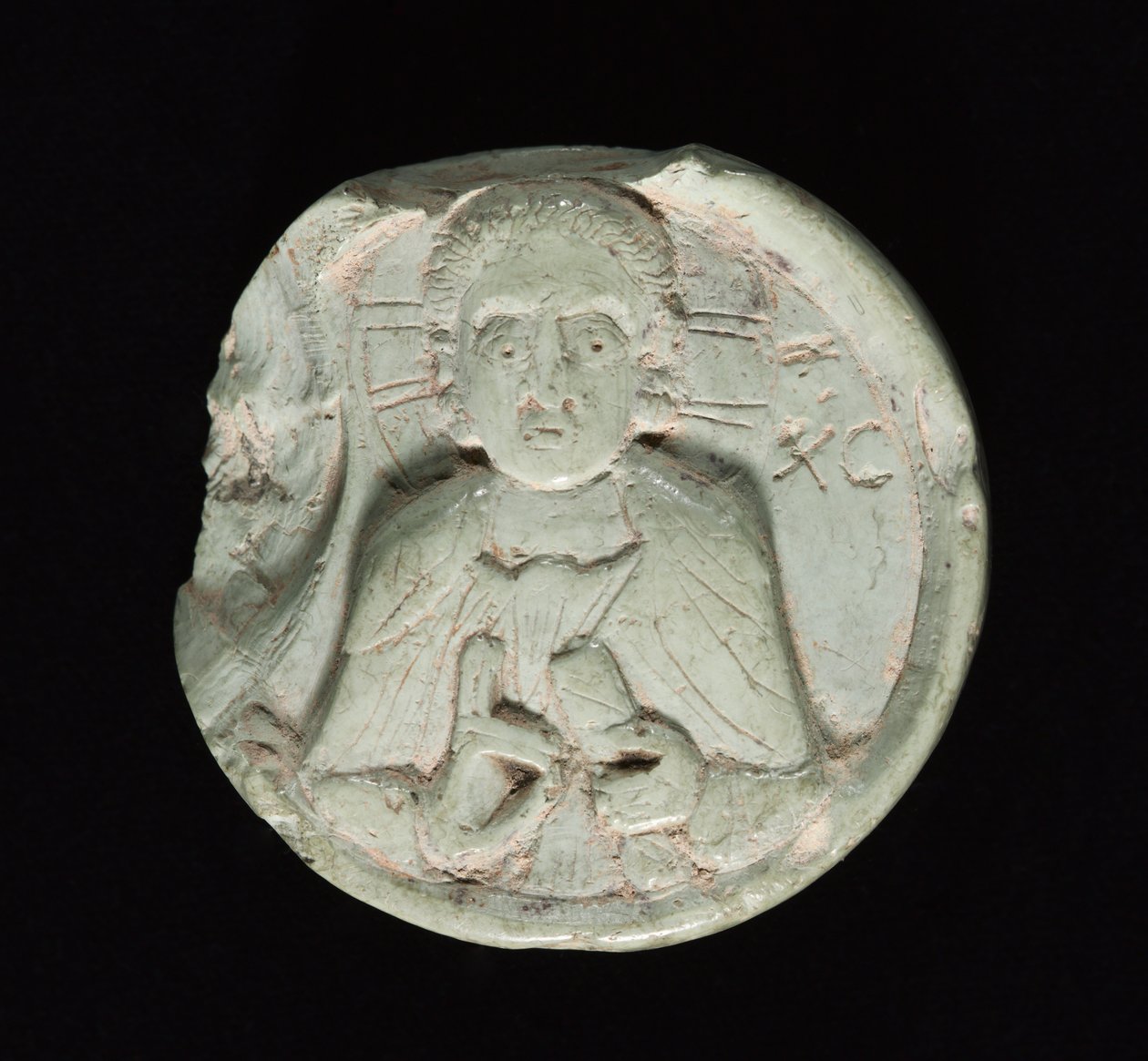 Medailon s Kristem, cca 1200-1400 od Unbekannt