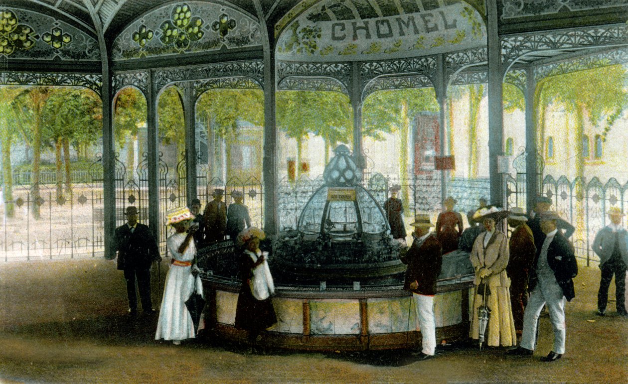 Lék. Chomel Spring ve Vichy ve Francii. Poscard, Francie, c.1900. od Unbekannter Künstler