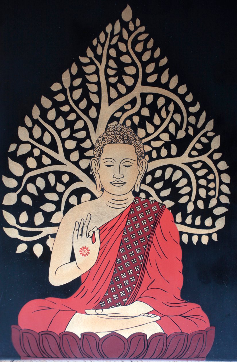 Meditující Buddha Paříž Francie od Unbekannt
