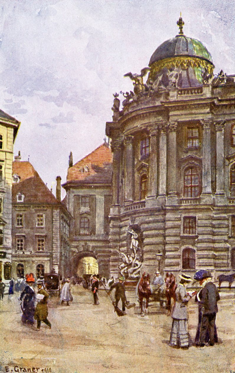 Michaelerplatz, Vídeň od Unbekannter Künstler