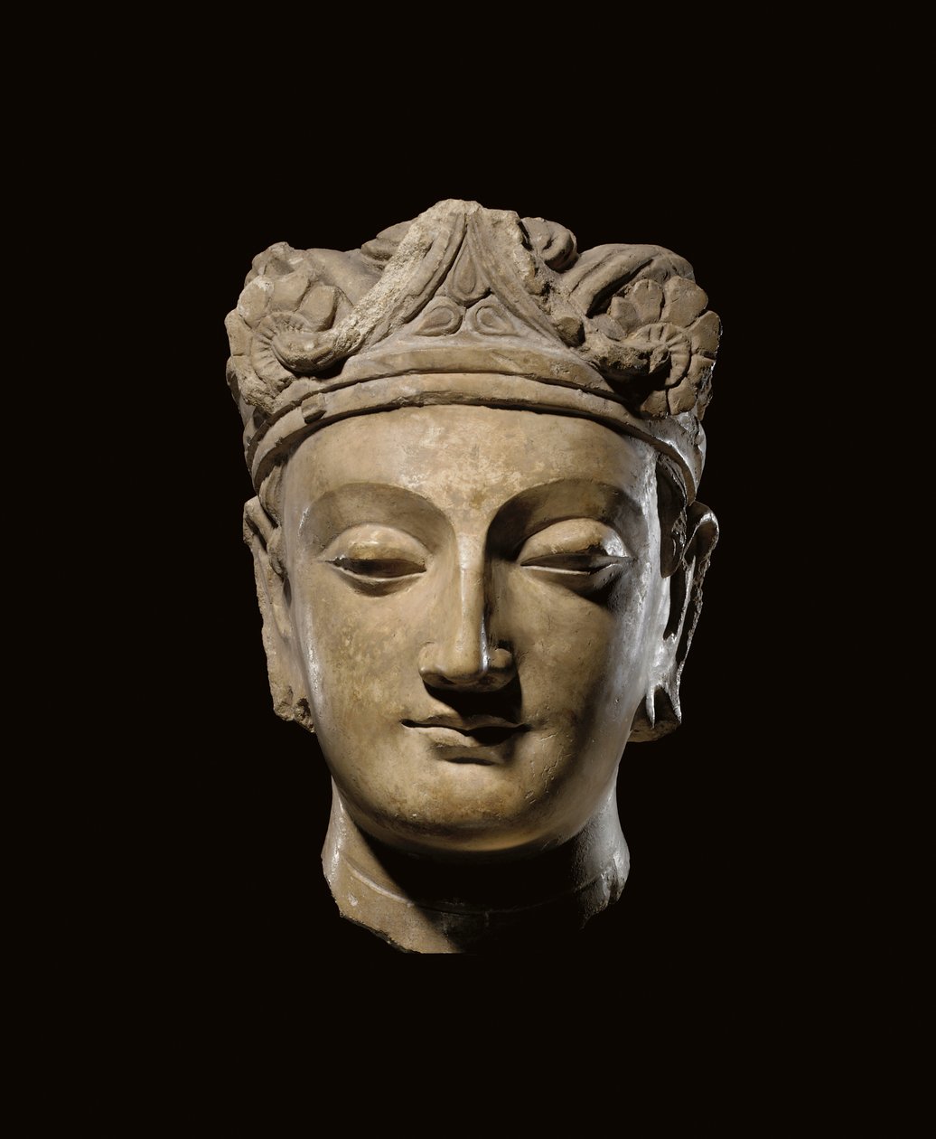 Monumentální gandhárská hlava bódhisattvy, 2.–3. století od Unbekannt