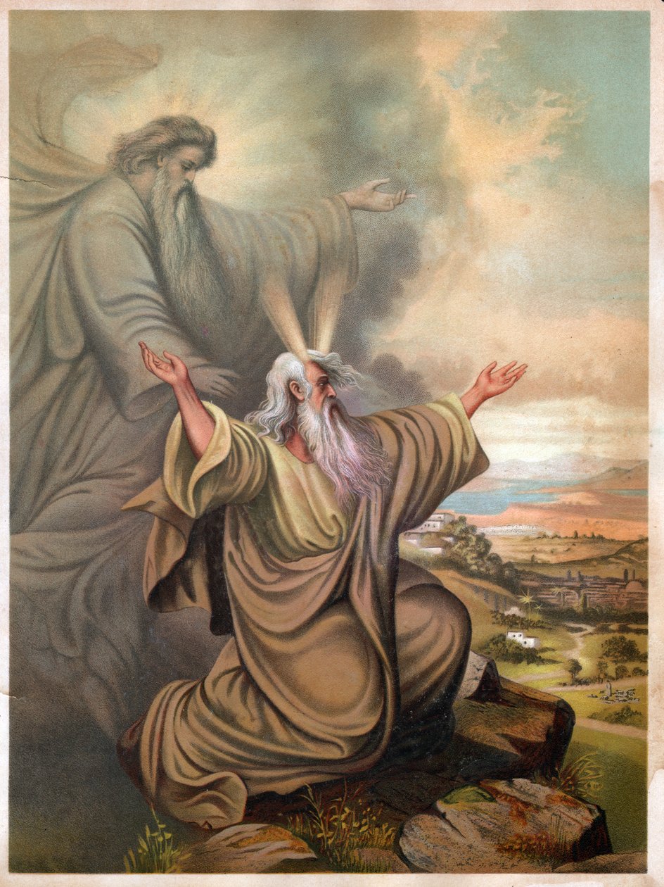 Mojžíš (litho, cca 1900) od Unbekannter Künstler