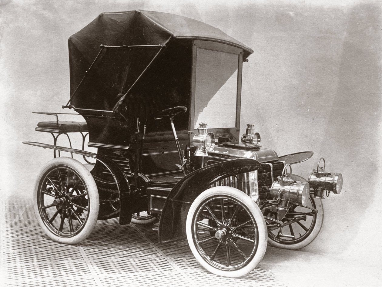 Motorový vůz na stánku C S Rolls & Co