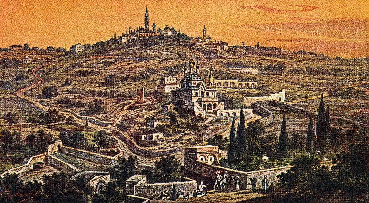 Olivová hora, Jeruzalém - Bible od Unbekannter Künstler