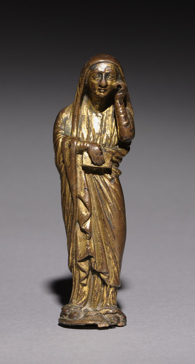 Truchlící Marie, pravděpodobně z oltářního kříže, 1200-1300 od Unbekannt