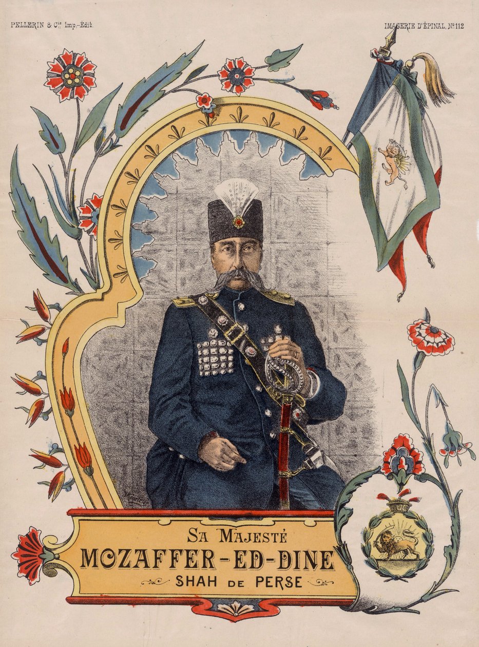 Mozzafar-al-Din Shah ow Mozzaffaredin Shah - Muzaffar ad-din Shah Qajar od Unbekannt