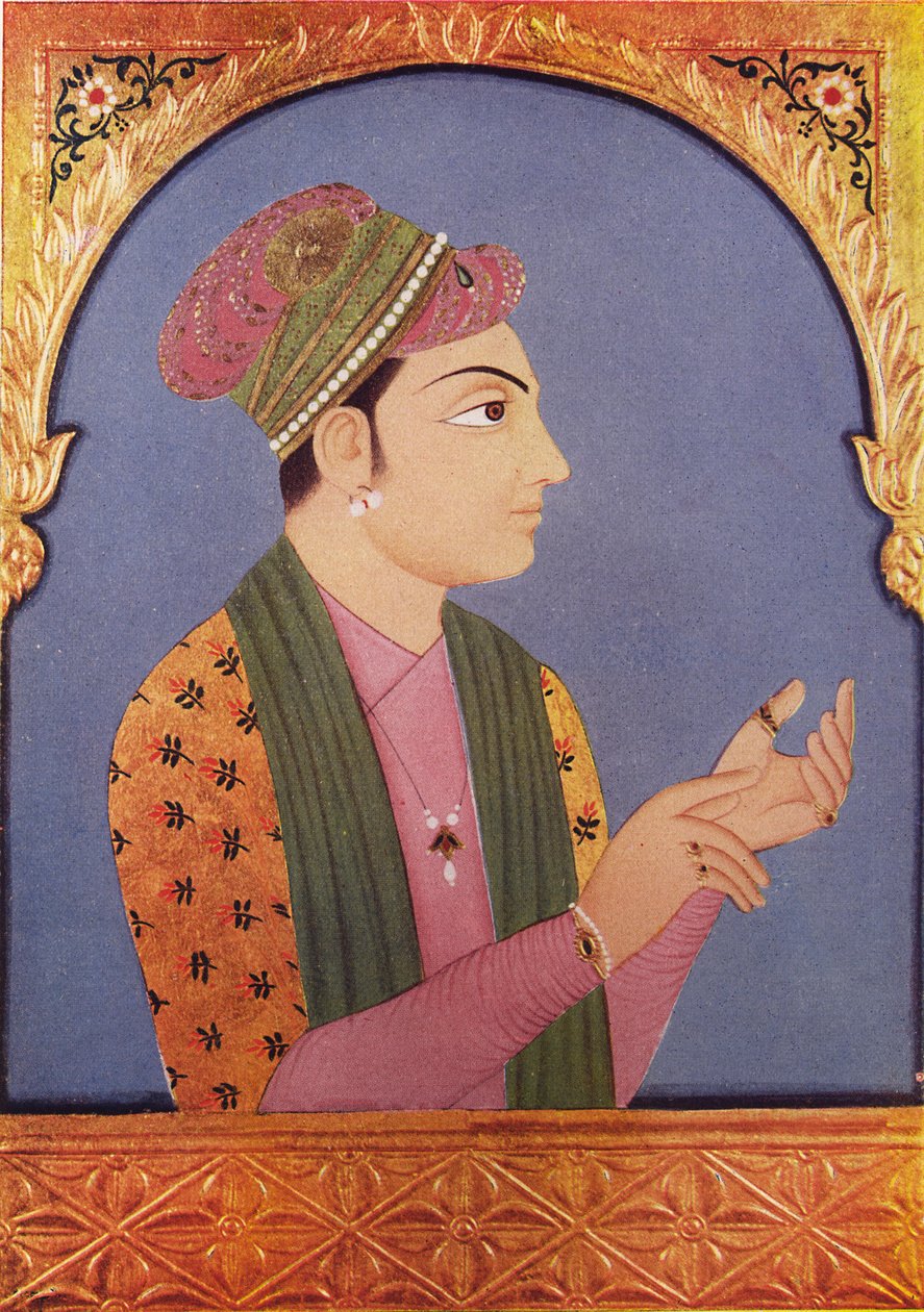 Muhammad Zafar Chán 18. století ; Muhammad Zafar Chán alias Safadar Chán Babí ; syn Šer Chána Babího ; Džunáhadh ; Gudžarát ; Indie od Unbekannter Künstler