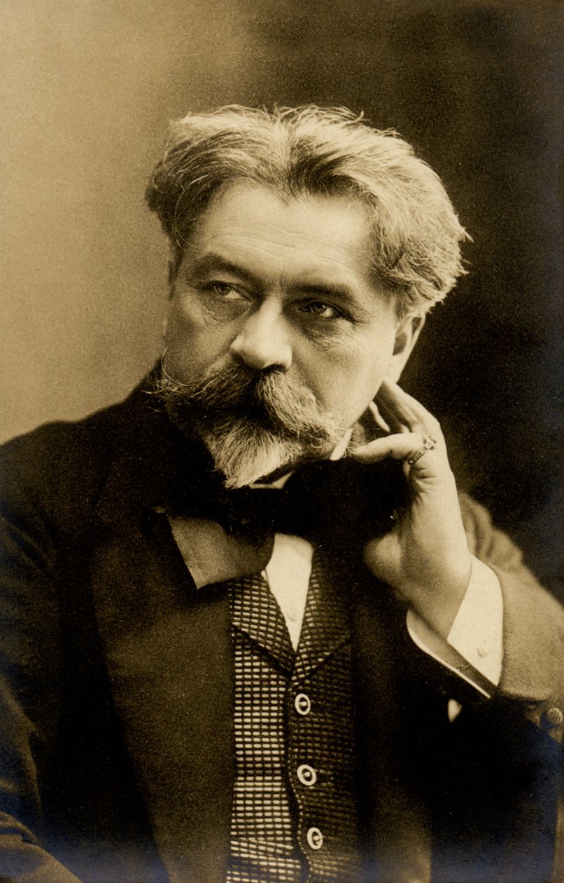 Hudba. Maďarský dirigent Arthur Nikisch. Foto, Německo, cca 1900 (pohlednice) od Unbekannter Künstler
