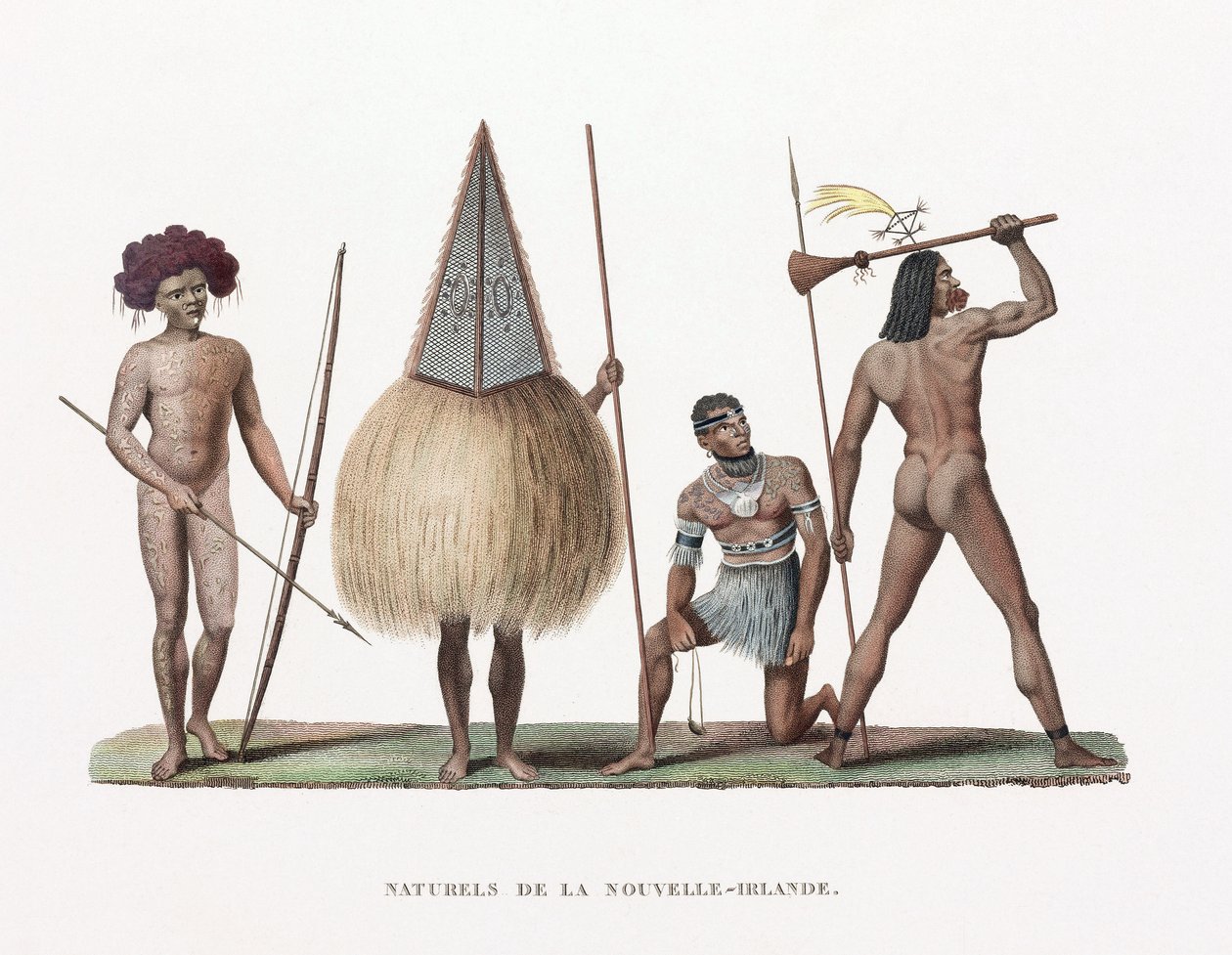 „Domorodci“ z Nového Irska (nyní Papua Nová Guinea) od Unbekannt