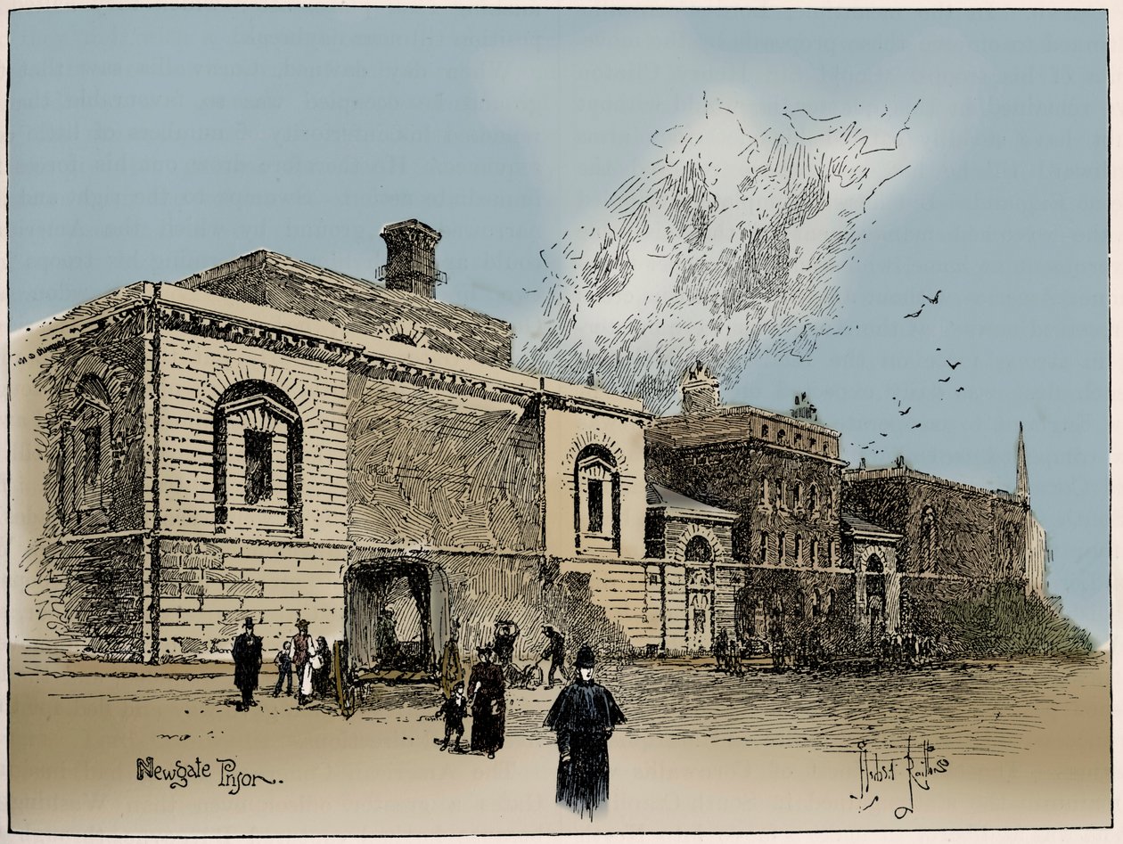 Věznice Newgate, Londýn od Unbekannter Künstler