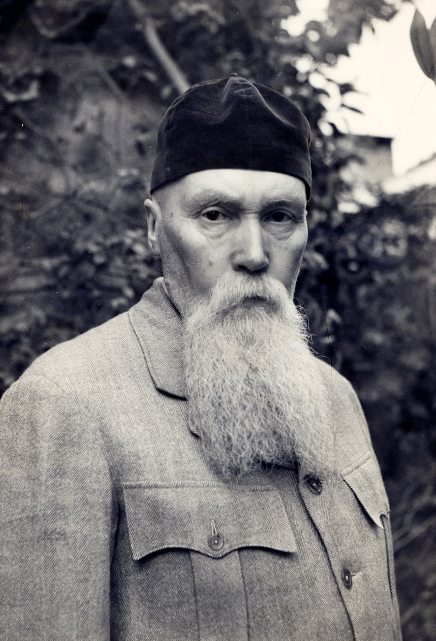 Nicolas Roerich, Naggar, Indie, s.1936-42 (černobílá fotografie) od Unbekannt