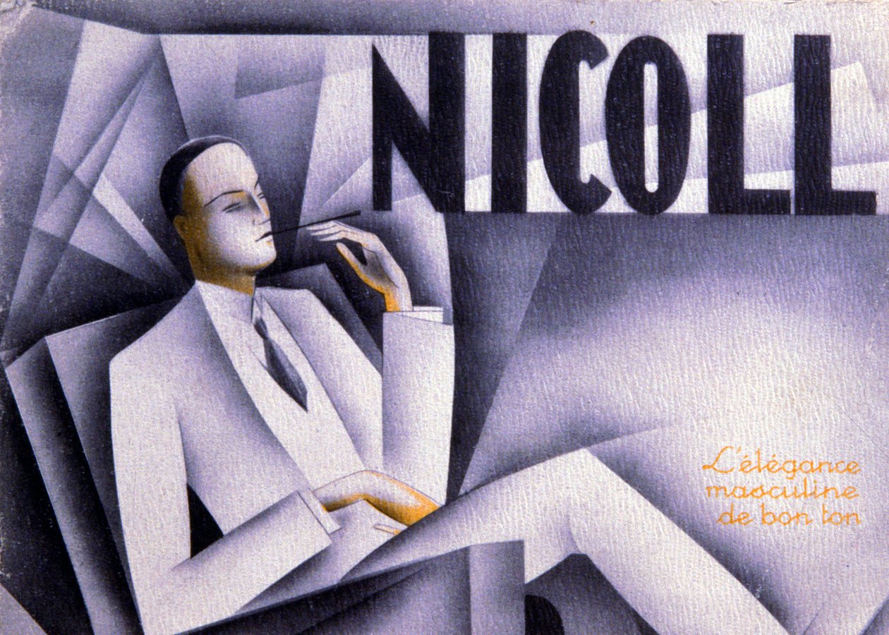 Nicoll, pánská elegance v dobrém vkusu, cca 1930 (tisk) od Unbekannter Künstler