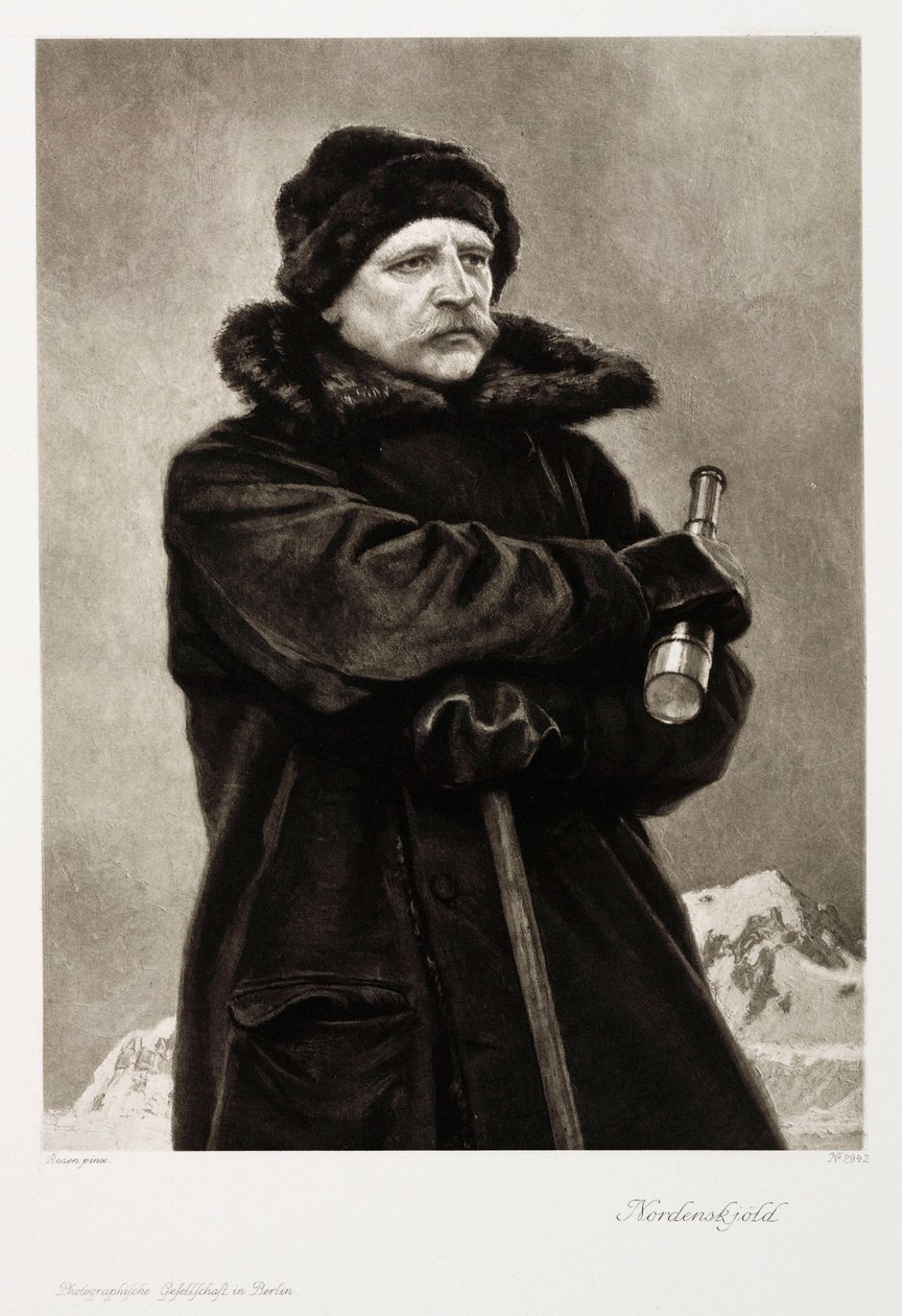Nils Adolf Erik Nordenskjold, švédský geolog a polární průzkumník, c 1880 od Unbekannt