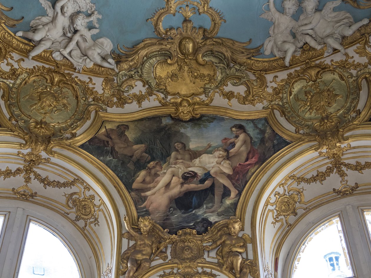 Nymfy odstraňují tělo Psyche z vody. Obraz Charles Joseph Natoire (1700-1777) od Unbekannt