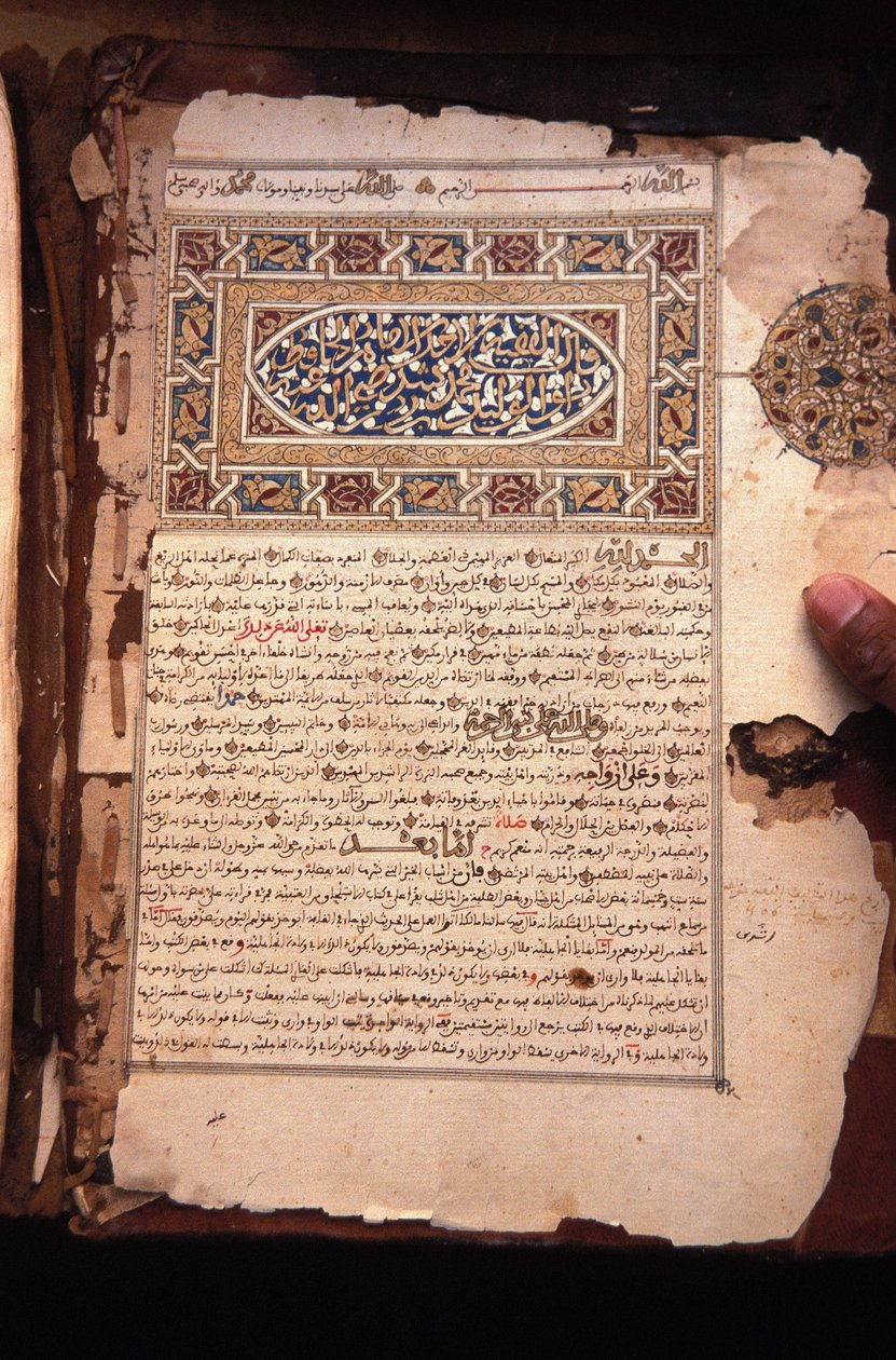 Staré koranické rukopisy, Chinguetti, Mauritanie od Unbekannt