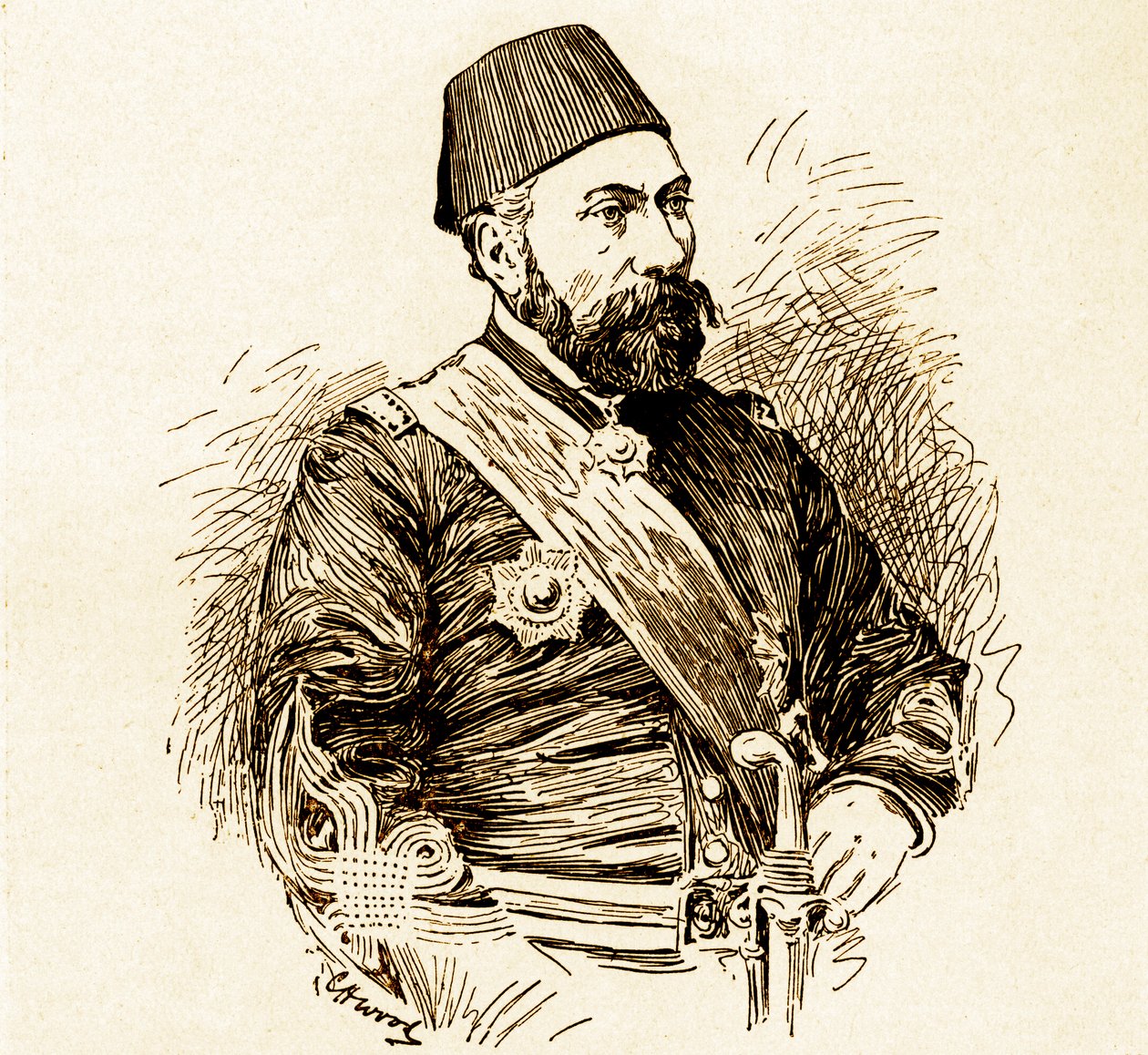 Osman Paša (Obránce Plevna) od Unbekannter Künstler
