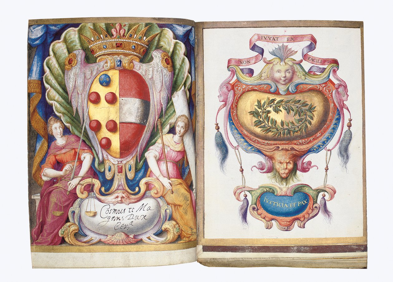 Stránky z alba Amicorum Philippa Hainhofera, 1596-1633 od Unbekannt