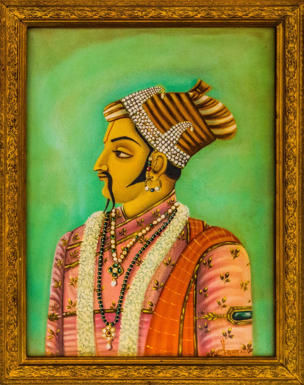 Obrazy maharadžů v městském paláci, Jaisalmer, exotické město v poušti Thar, Jaisalmer, Rádžasthán, Indie, Asie (foto) od Unbekannter Künstler