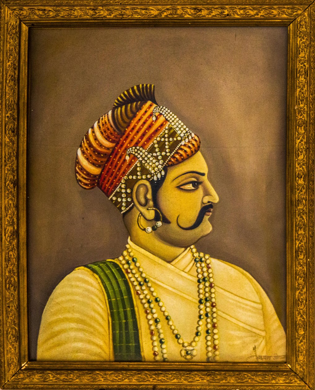 Obrazy maharadžů v městském paláci, Jaisalmer, exotické město v poušti Thar, Jaisalmer, Rádžasthán, Indie, Asie (foto) od Unbekannter Künstler