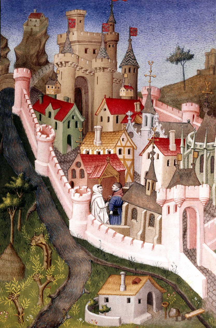 Papežský palác v Avignons na jihu Francie od Unbekannter Künstler