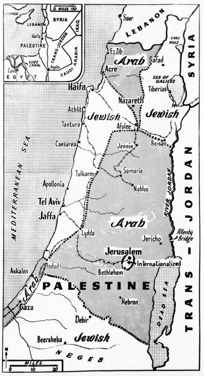 Návrh palestinského státu od Unbekannt