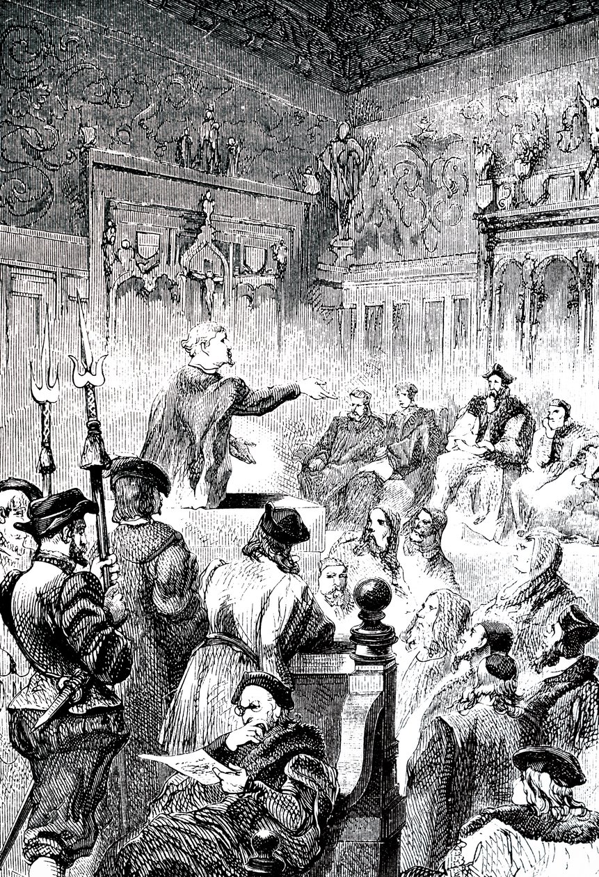 Paracelsus obhajuje svůj případ. od Unbekannt
