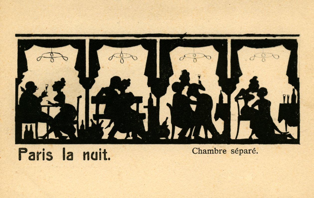 Noční Paříž ("Paris la nuit"), cca 1900. od Unbekannter Künstler