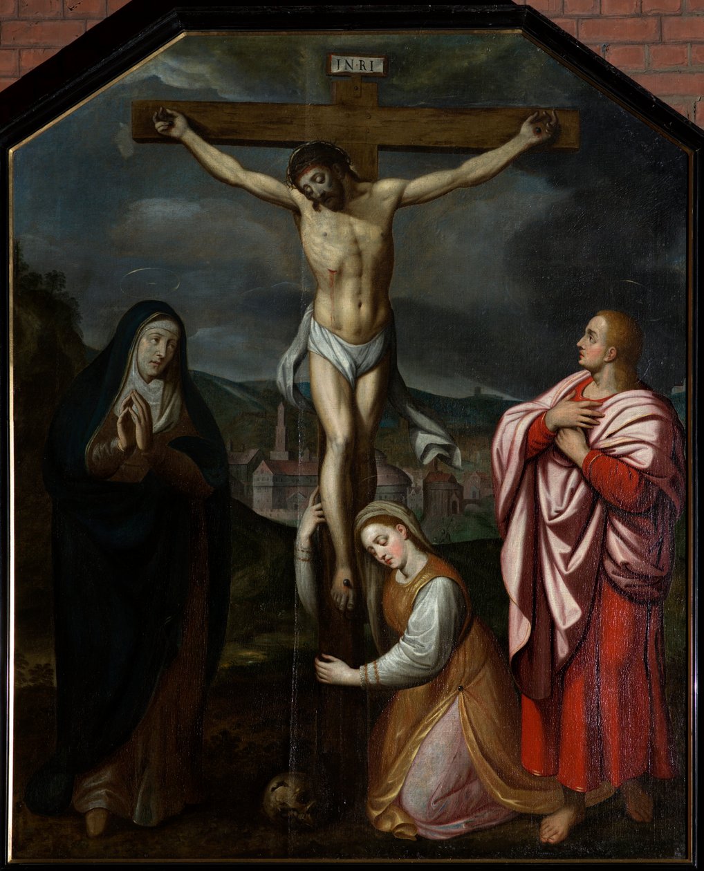 Farní kostel (Parochiekerk Sint-Martinus). Malba. Křižovatka. 17. století. od Unbekannter Künstler