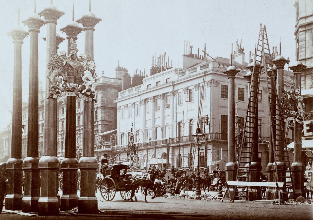 Park Lane je vyzdoben pro diamantové jubileum královny Viktorie od Unbekannt