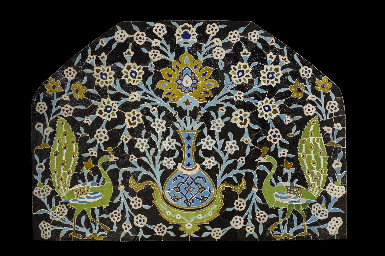 Paví panel. Írán, Isfahán (?) od William M. Timlin