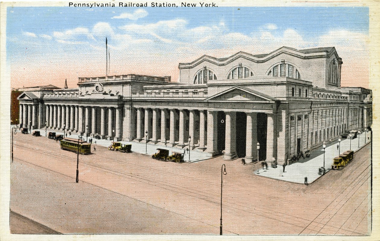 Nádraží Pennsylvania Railroad, New York od Unbekannter Künstler
