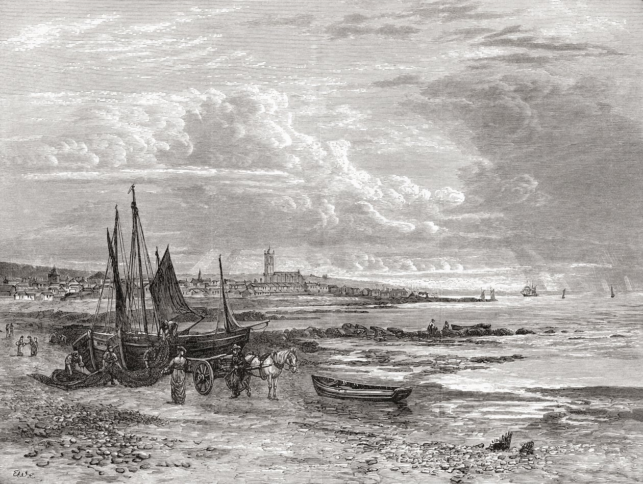 Penzance, Cornwall, Anglie na konci 19. století, z Our Own Country publikováno 1898 od Unbekannt