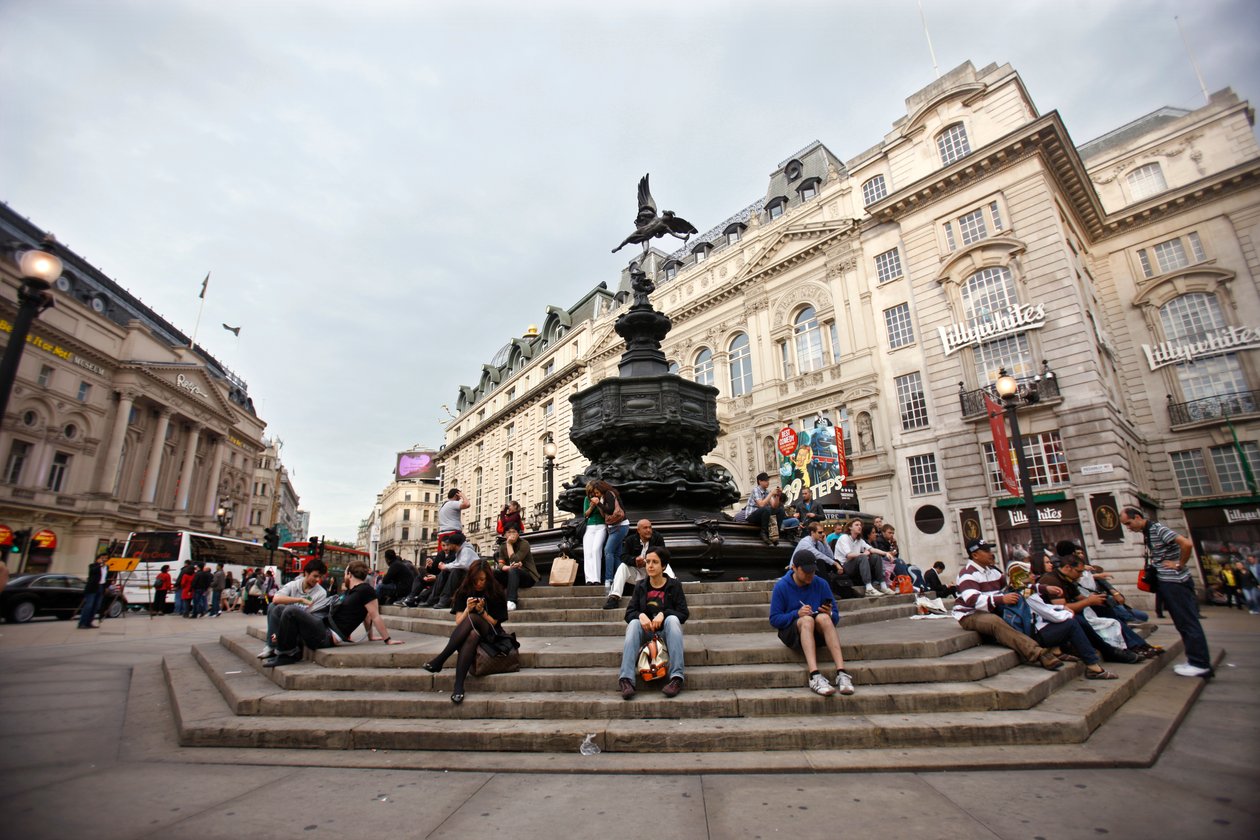 Piccadilly Circus, Londýn (foto) od Unbekannt