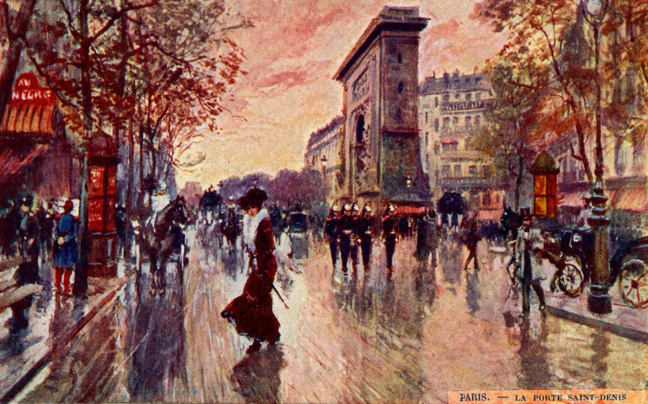 Porte Saint Denis od Unbekannter Künstler