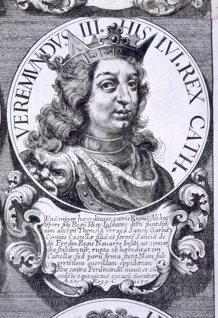 Portrét Bermuda III z Leonu (litho) od Unbekannt