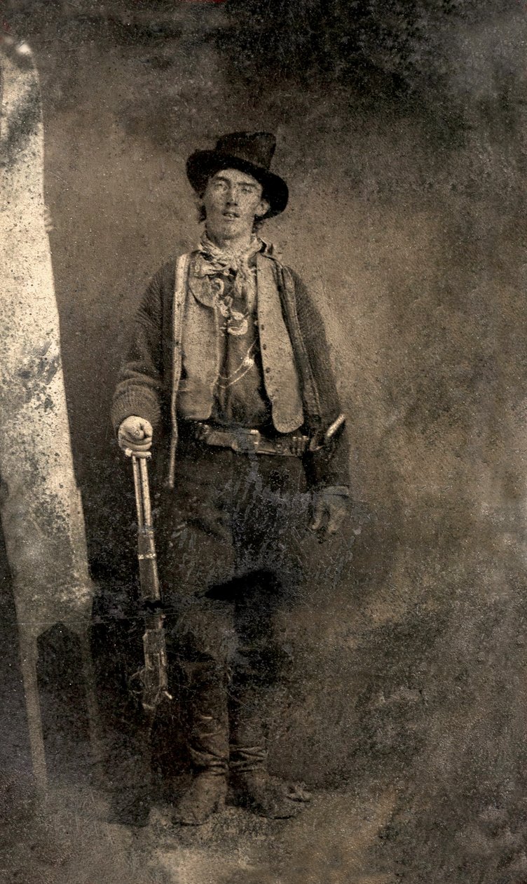 Portrét Billyho Kida, Fort Sumner. 1879 (foto) od Juste Lisch