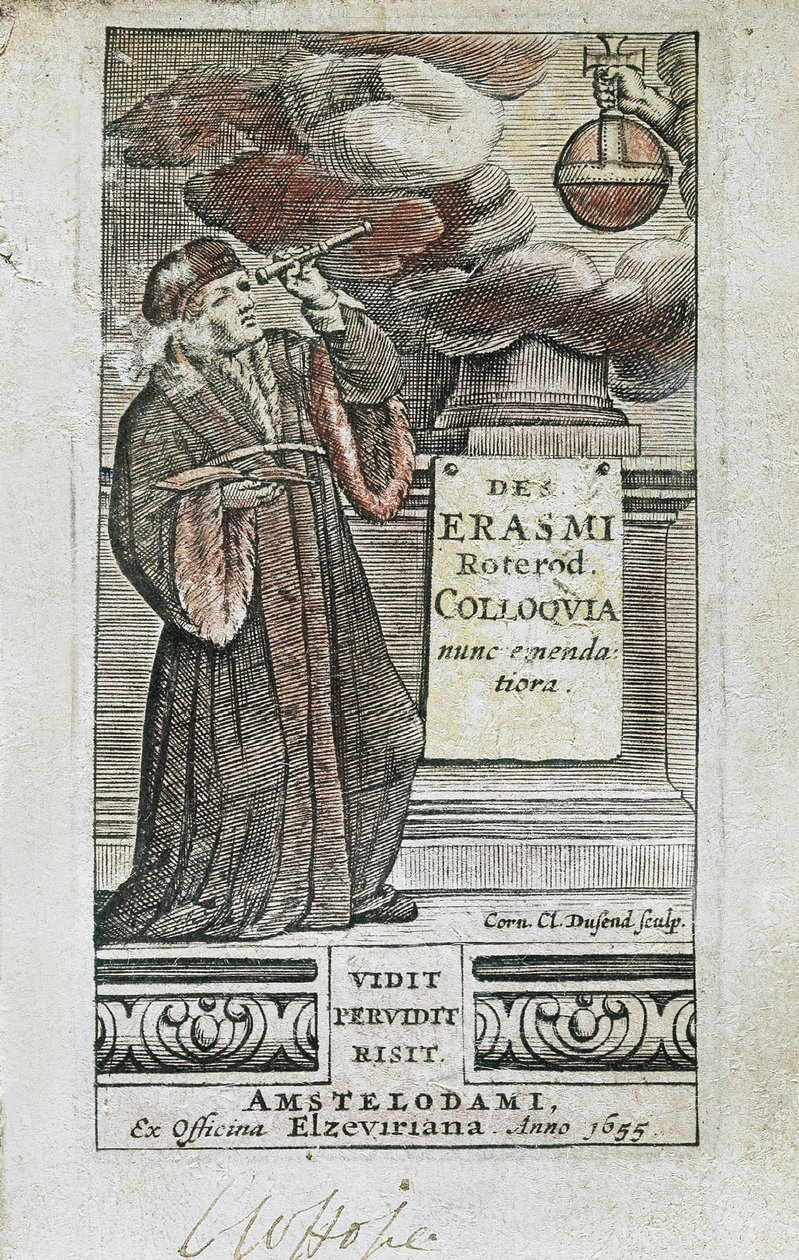 Erasmův portrét na titulní straně časopisu 