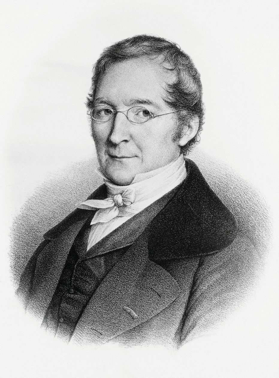 Portrét Joseph-Louis Gay-Lussac (1778-1850), francouzský chemik a fyzik, rytina od William M. Timlin