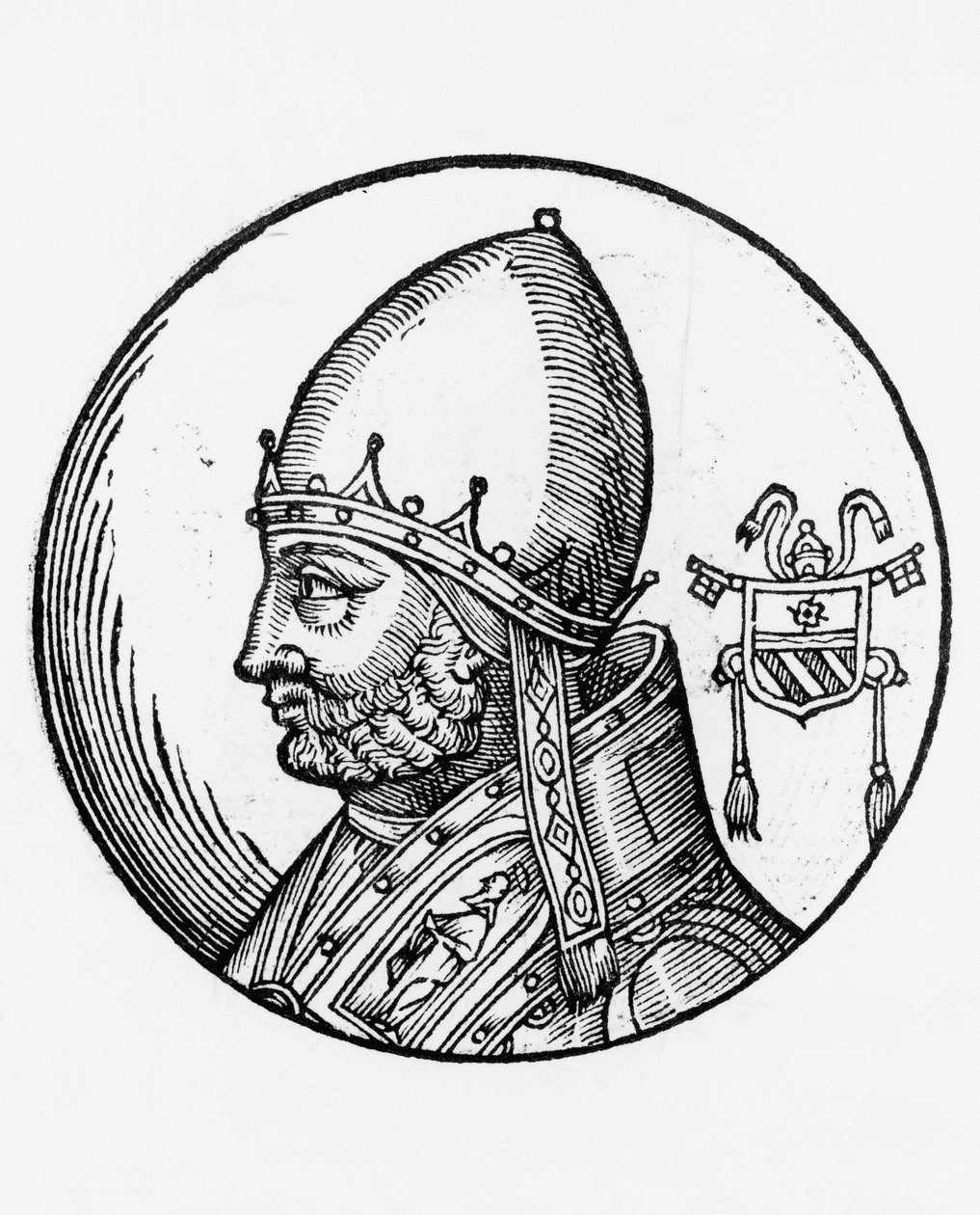 Portrét Mikuláše III. (Giovanni Gaetano Orsini, cca 1216-1280) od William M. Timlin