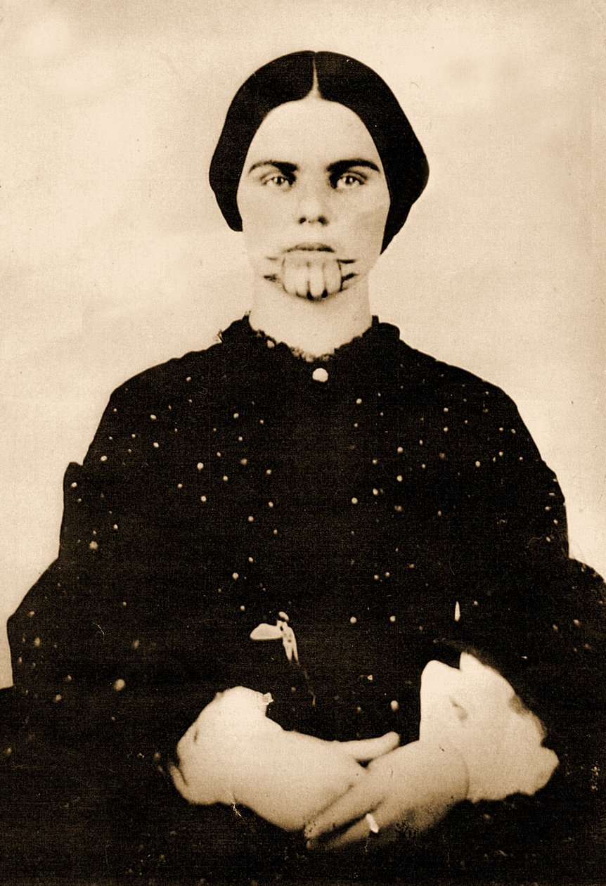 Portrét Olive Oatmana, kolem roku 1857 (foto) od Unbekannt