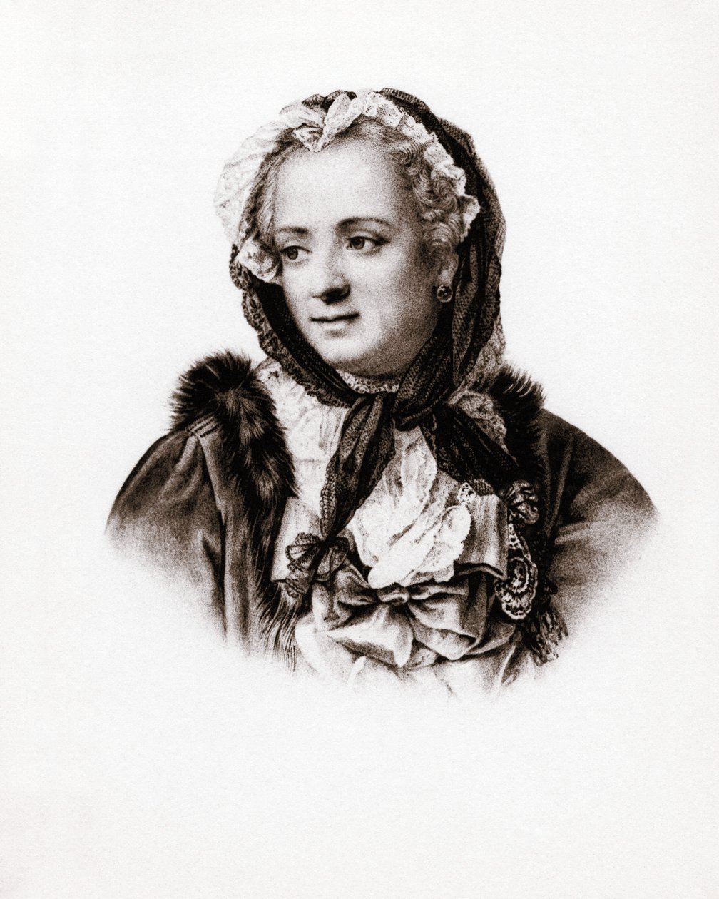 Portrét francouzské královny Marie Lescszinské, královny francouzské (Leczinska, Lescszinka nebo Leszinka). od Unbekannter Künstler