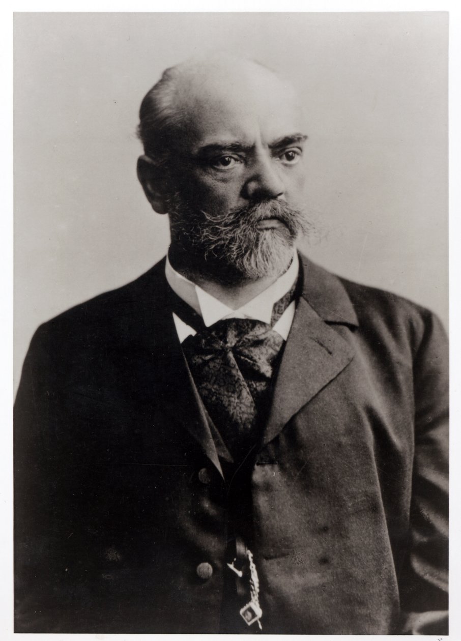 Portrétní fotografie Antonína Dvořáka (1841-1904) českého skladatele (čb foto) od Unbekannt