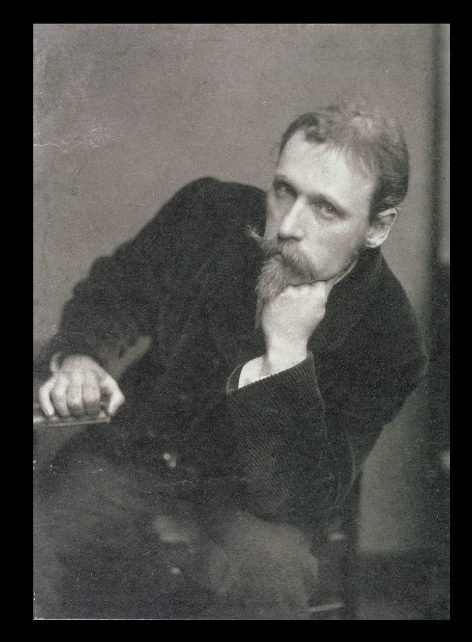 Portrétní fotografie Waltera Cranea (1845-1915) od Fredericka Hollyera (1837-1933) 1886 (černobílá fotografie) od Unbekannt