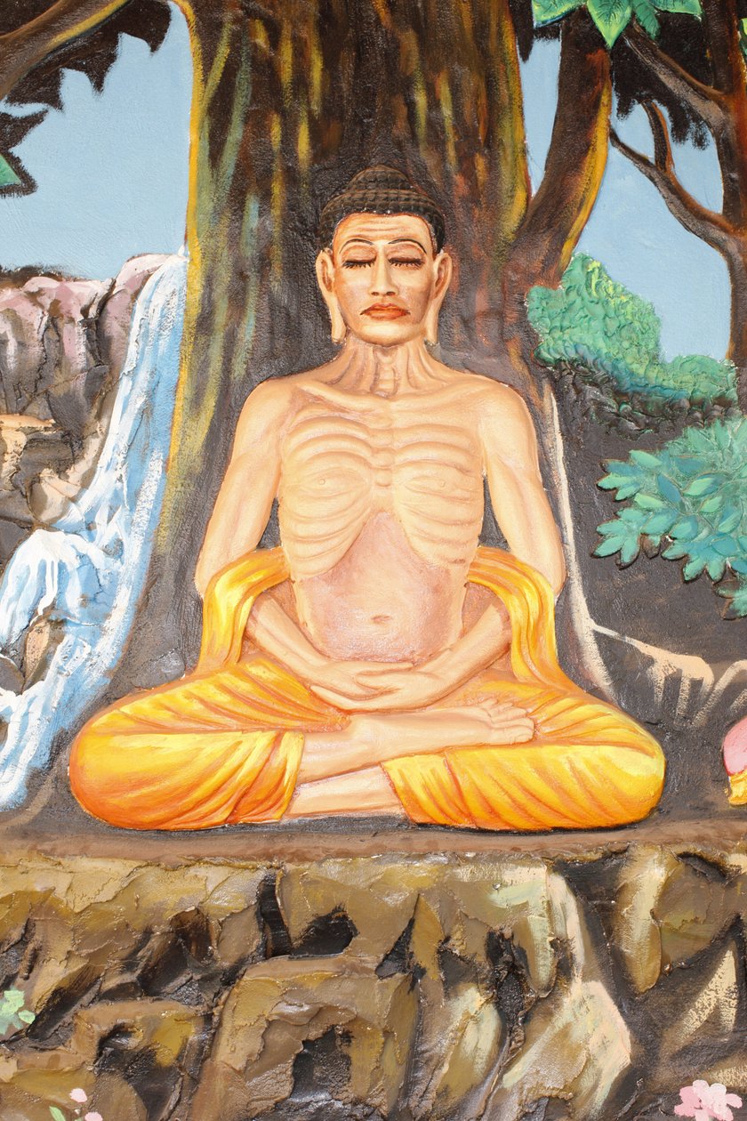 Klášter Preah Prom Rath Život Buddhy Experiment s asketismem, Siem Reap, Kambodža od Unbekannt