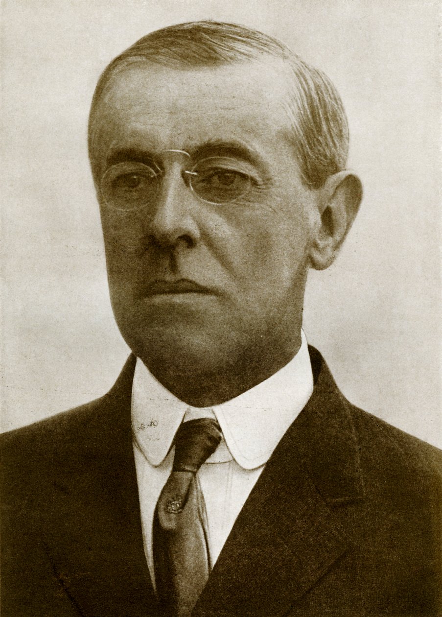 Prezident Woodrow Wilson od Unbekannter Künstler