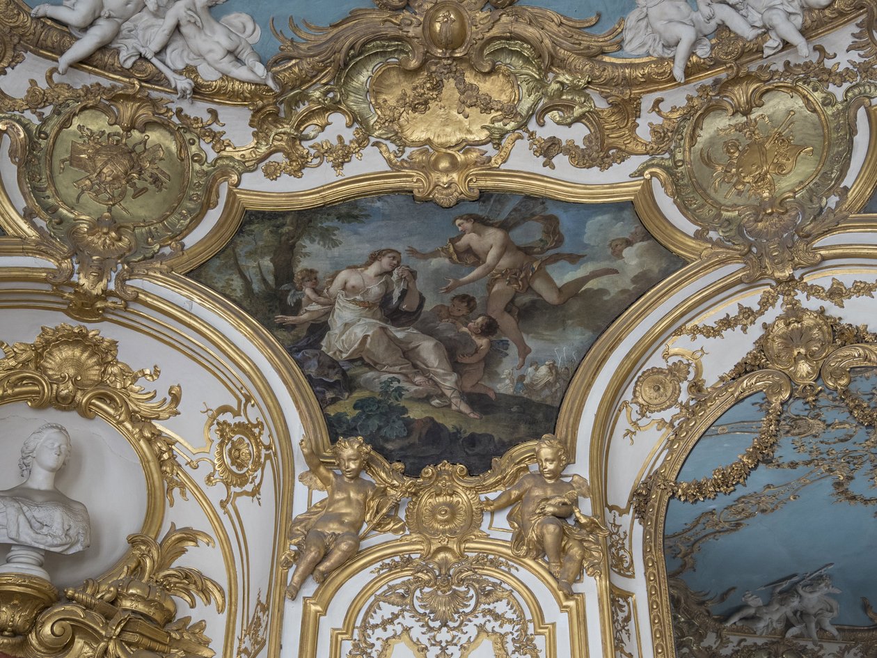 Psyche shromážděná Zephyrem. Obraz Charles Joseph Natoire (1700-1777) od Unbekannt
