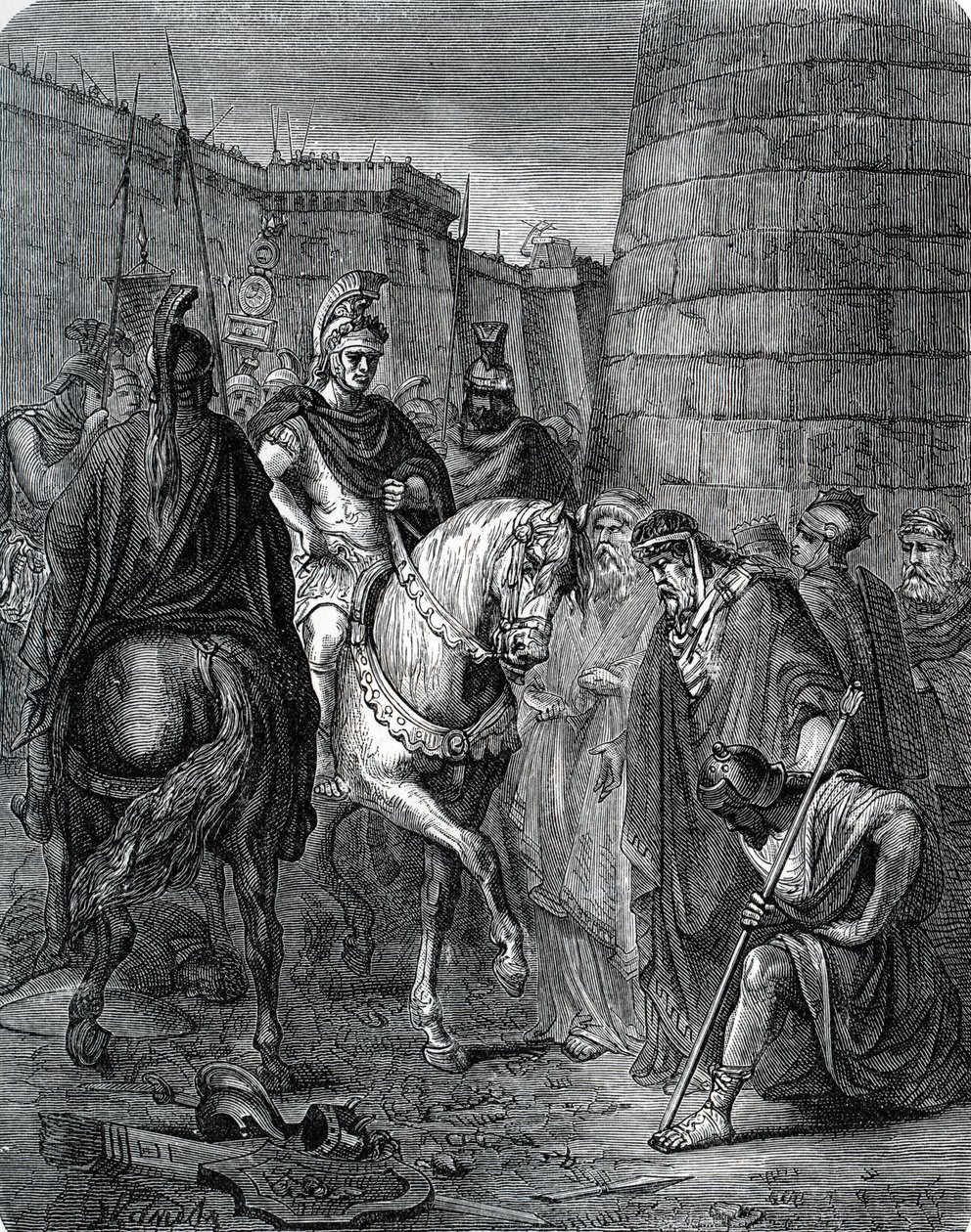 Quintus Caecilius Metellus Macedonicus (210-116 př. n. l.) v Řecku po bitvě u Scarpheie proti Acheenům v roce 147 př. n. l. (Metellus v Řecku poté, co porazil Critolaose z Megalopole v bitvě u Scarpheie). od Unbekannter Künstler