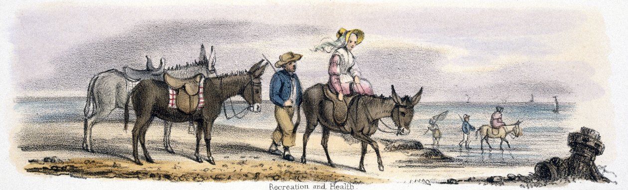 Rekreace a zdraví, c 1845 od Unbekannter Künstler